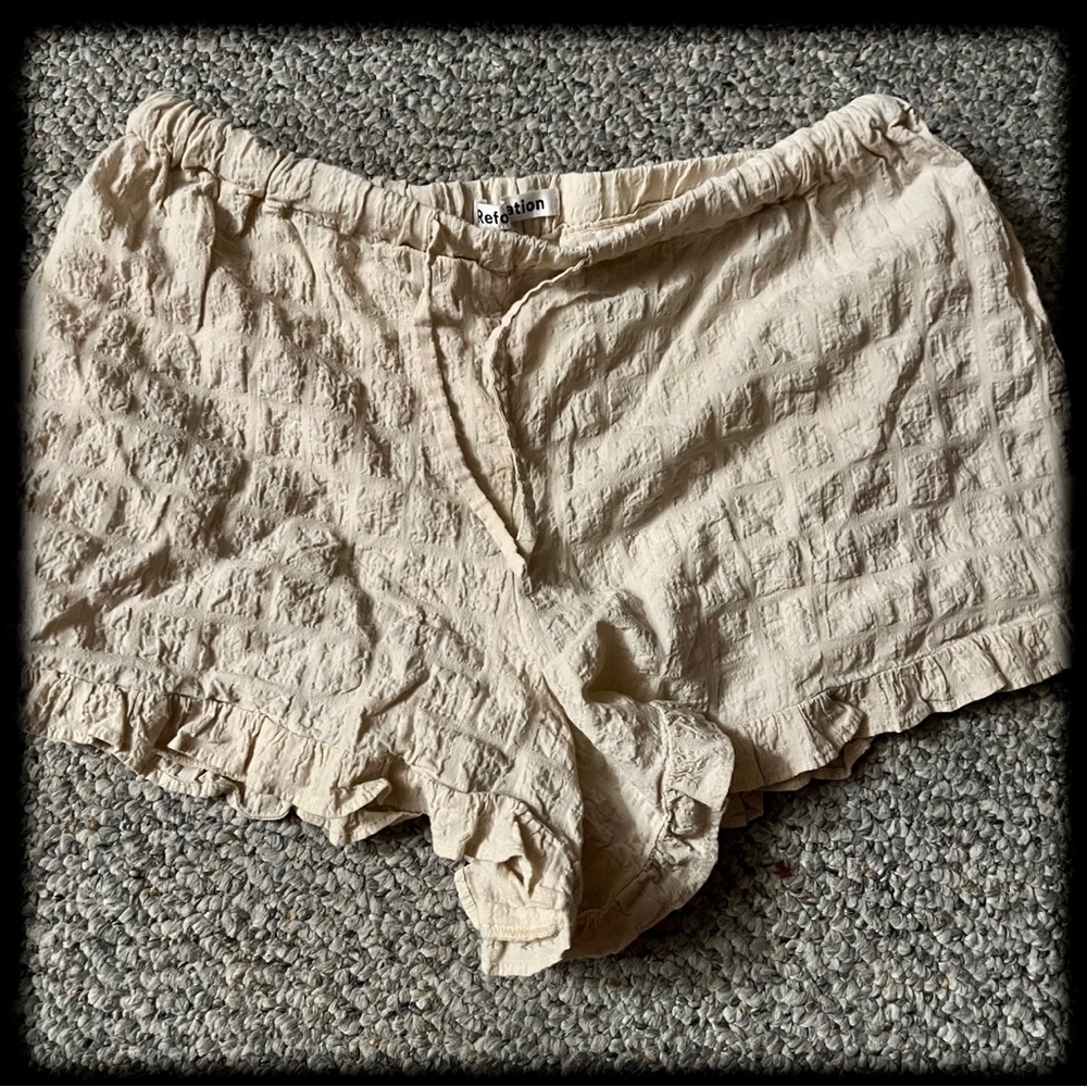 Reformation pajama shorts